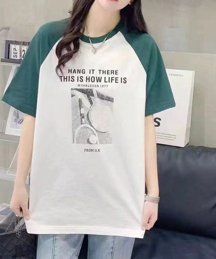 【ロワ/LOWO】の【綿100%使用】ユニセックスヴィンテージ風プリントラグランTシャツ インテリア・キッズ・メンズ・レディースファッション・服の通販 founy(ファニー) https://founy.com/ ファッション Fashion レディースファッション Fashion for Women トップス・カットソー Cut & Sew Tops シャツ・ブラウス・オフィスカジュアル Elegant Blouses & Button-Ups ロングTシャツ・Tシャツ Longline T-Shirts & Tees ジャケット Jacket, Outerwear フロント Front, Front Design プチプライス・低価格 Affordable / Budget Price プリント Print, Printed Pattern リラックス Relax, Relaxed Fit |ID: prp329100004440346 ipo3291000000031025405