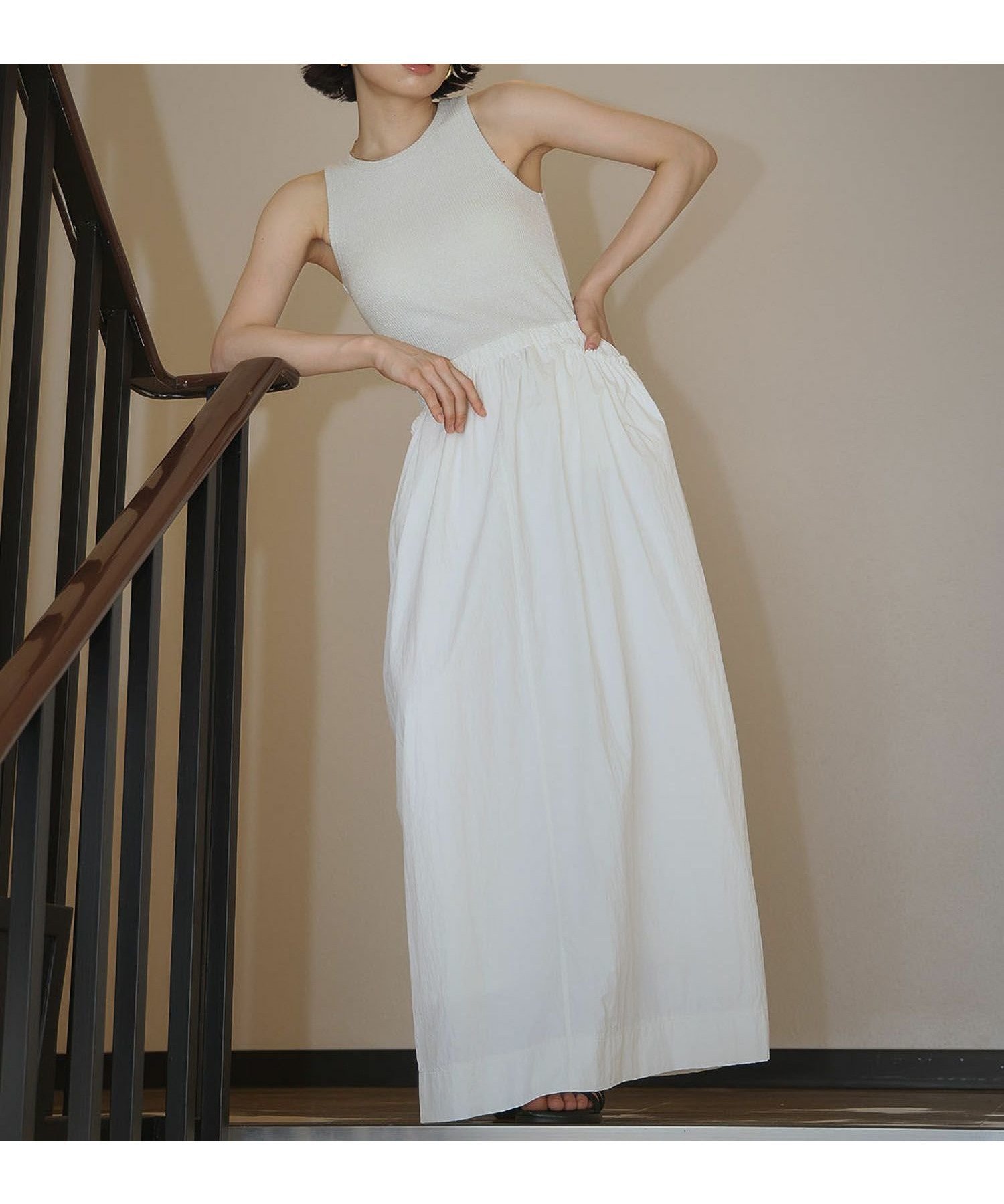 【アンピルーラ/Ampirula】のカップ付きドッキング風アメリカンスリーブワンピース 人気、トレンドファッション・服の通販 founy(ファニー) 　ファッション　Fashion　レディースファッション　Fashion for Women　ワンピース　Dresses　新作・新入荷　New Arrivals / New In　ドッキング　Docking, Mixed Material　プチプライス・低価格　Affordable / Budget Price　 other-1|ID: prp329100004449847 ipo3291000000035899822