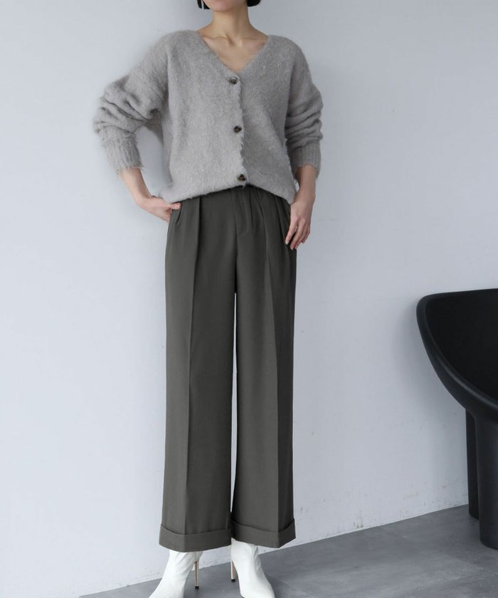 【ロワ/LOWO】のセンタープレスツータックワイドパンツ インテリア・キッズ・メンズ・レディースファッション・服の通販 founy(ファニー) https://founy.com/ ファッション Fashion レディースファッション Fashion for Women パンツ Pants & Trousers 新作・新入荷 New Arrivals / New In プチプライス・低価格 Affordable / Budget Price |ID: prp329100004465056 ipo3291000000035502883