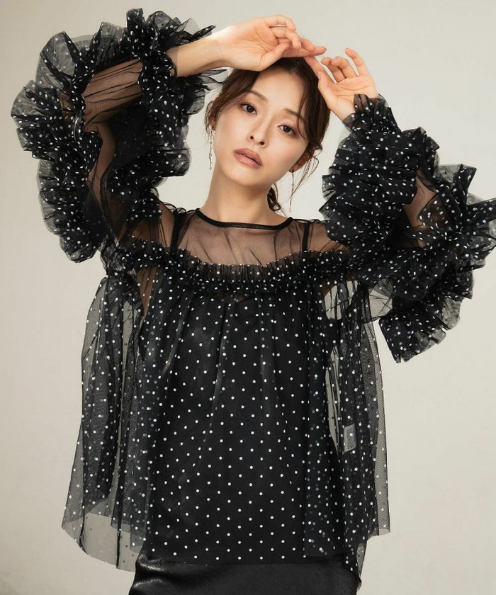 【ガール/GIRL】の【ANDRESD】デコラティブチュールトップス インテリア・キッズ・メンズ・レディースファッション・服の通販 founy(ファニー) https://founy.com/ ファッション Fashion レディースファッション Fashion for Women トップス・カットソー Cut & Sew Tops 新作・新入荷 New Arrivals / New In プチプライス・低価格 Affordable / Budget Price |ID: prp329100004466786 ipo3291000000036170005