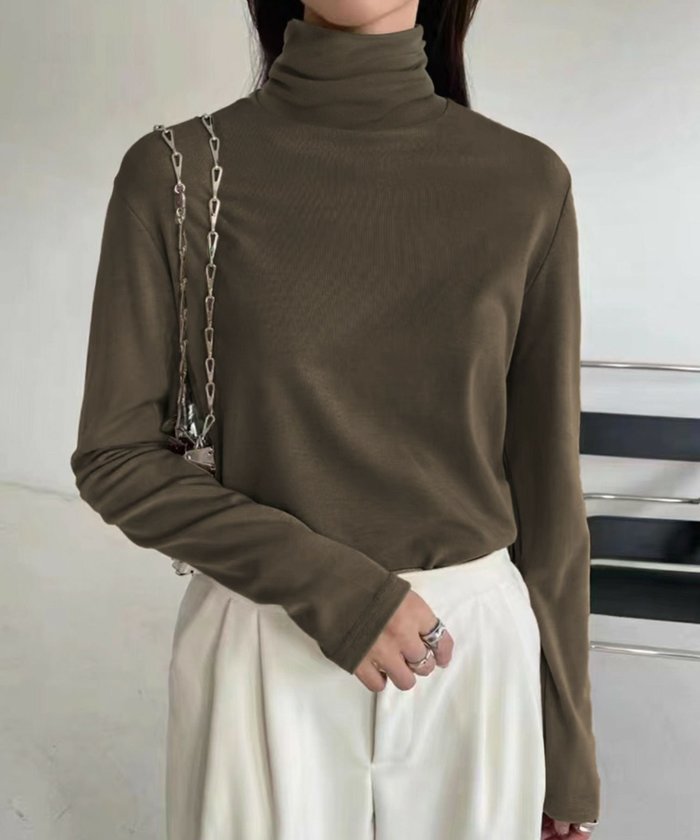 【ロワ/LOWO】のハイネックカットソー インテリア・キッズ・メンズ・レディースファッション・服の通販 founy(ファニー) https://founy.com/ ファッション Fashion レディースファッション Fashion for Women トップス・カットソー Cut & Sew Tops カットソー・ベーシックTシャツ Cut-and-Sewn Tops / Stretch Tees & Basics 新作・新入荷 New Arrivals / New In インナー Innerwear タートルネック Turtleneck, High Neck フィット Fit, Slim Fit プチプライス・低価格 Affordable / Budget Price エレガント 上品 Elegant |ID: prp329100004466790 ipo3291000000031347537