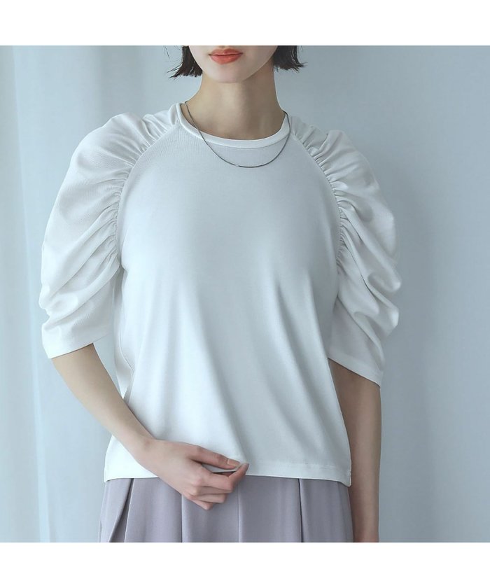 【アンピルーラ/Ampirula】の【2025SS】洗えるショルダーギャザーロングTシャツ カットソー インテリア・キッズ・メンズ・レディースファッション・服の通販 founy(ファニー) https://founy.com/ ファッション Fashion レディースファッション WOMEN トップス・カットソー Tops/Tshirt シャツ/ブラウス Shirts/Blouses ロング / Tシャツ T-Shirts カットソー Cut and Sewn NEW・新作・新着・新入荷 New Arrivals 2025年 2025 2025春夏・S/S Ss,Spring/Summer,2025 エレガント 上品 Elegant カットソー Cut And Sew ギャザー Gather ショルダー Shoulder シンプル Simple スタイリッシュ Stylish スリーブ Sleeve バランス Balance フィット Fit プチプライス・低価格 Affordable リラックス Relax 洗える Washable |ID: prp329100004479167 ipo3291000000031577321