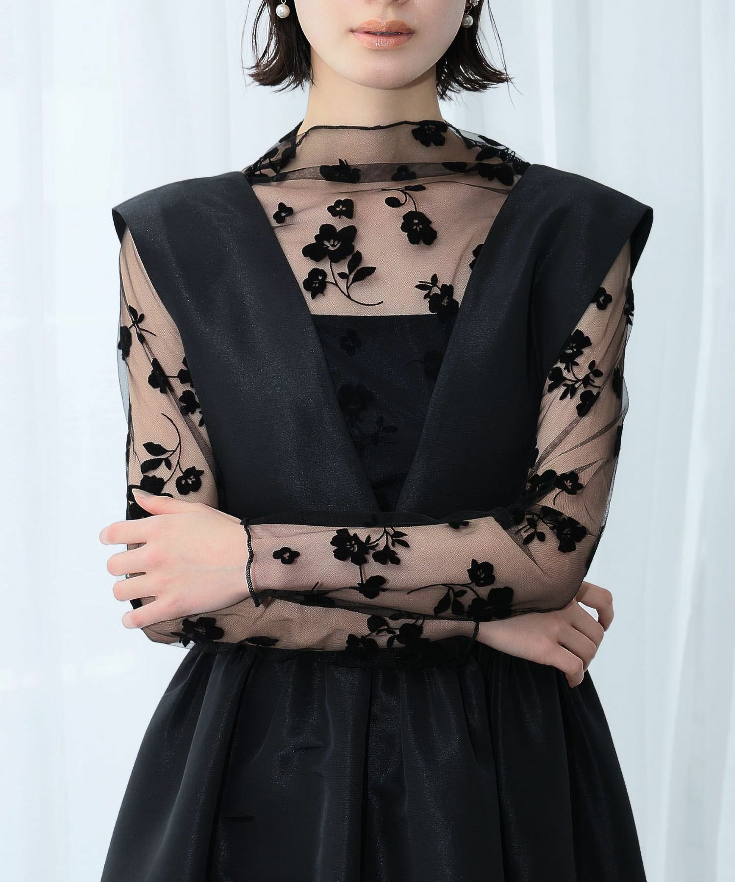 【ガール/GIRL】の花柄プリントチュールシアートップス 人気、トレンドファッション・服の通販 founy(ファニー) 　ファッション　Fashion　レディースファッション　Fashion for Women　トップス・カットソー　Cut & Sew Tops　花柄・フラワープリント・モチーフ　Floral Prints & Motifs / Flower Pattern Tops　新作・新入荷　New Arrivals / New In　プチプライス・低価格　Affordable / Budget Price　 other-1|ID: prp329100004479168 ipo3291000000035355925