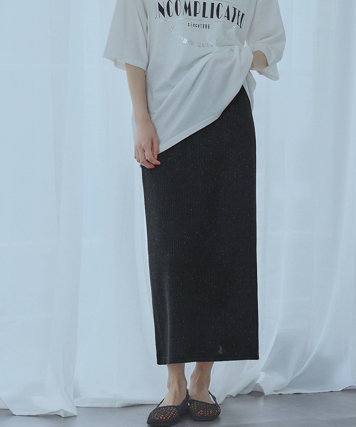 【アンピルーラ/Ampirula】の洗えるラメリブタイトロングスカート 人気、トレンドファッション・服の通販 founy(ファニー) 　ファッション　Fashion　レディースファッション　Fashion for Women　スカート　Skirts　ロングスカート　Long Skirts / Maxi & Midi Skirts　新作・新入荷　New Arrivals / New In　プチプライス・低価格　Affordable / Budget Price　洗える　Machine Washable　 other-1|ID: prp329100004483514 ipo3291000000035899951