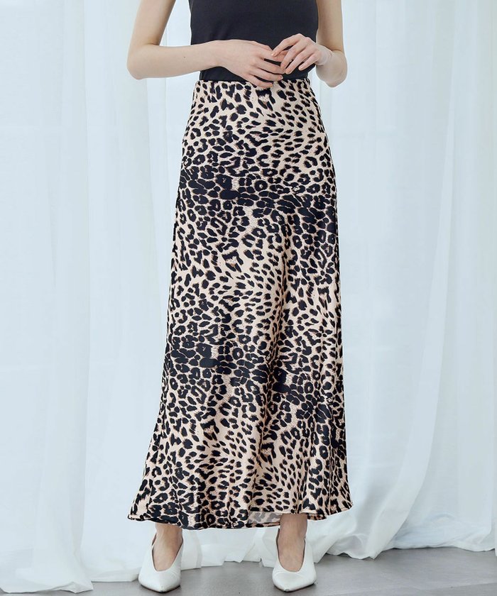 【アンピルーラ/Ampirula】のレオパードサテンタイトスカート インテリア・キッズ・メンズ・レディースファッション・服の通販 founy(ファニー) https://founy.com/ ファッション Fashion レディースファッション Fashion for Women スカート Skirts 新作・新入荷 New Arrivals / New In プチプライス・低価格 Affordable / Budget Price |ID: prp329100004483515 ipo3291000000035899955