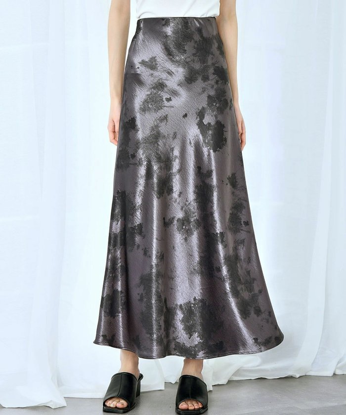 【アンピルーラ/Ampirula】のサテンマーブルタイトスカート インテリア・キッズ・メンズ・レディースファッション・服の通販 founy(ファニー) https://founy.com/ ファッション Fashion レディースファッション Fashion for Women スカート Skirts 新作・新入荷 New Arrivals / New In プチプライス・低価格 Affordable / Budget Price |ID: prp329100004483516 ipo3291000000035899960
