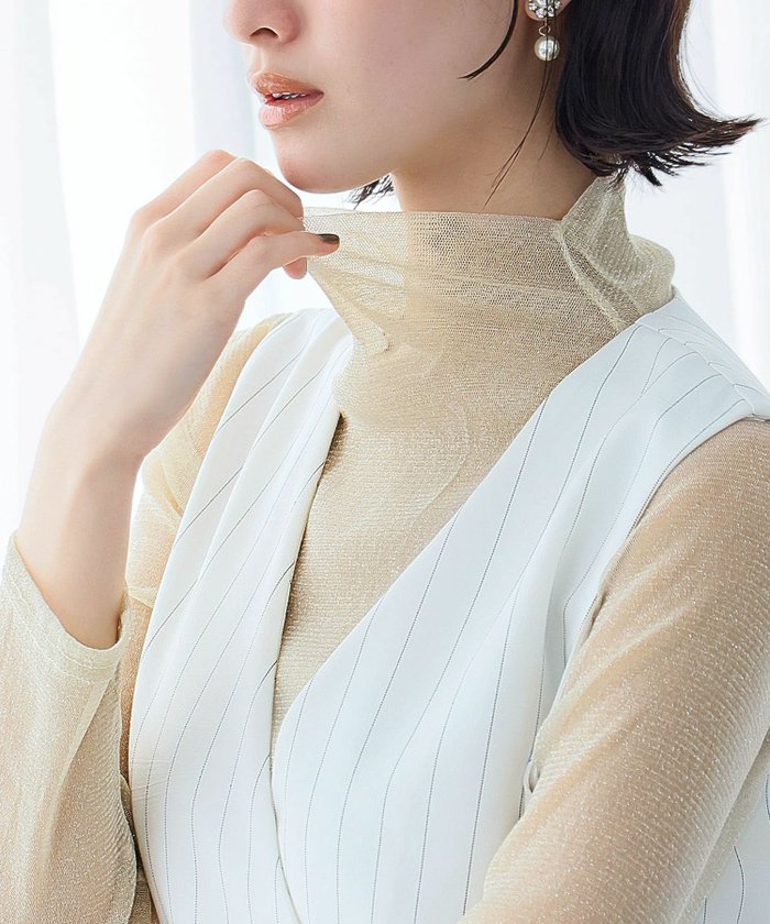 【ガール/GIRL】のハイネックラメチュールトップス インテリア・キッズ・メンズ・レディースファッション・服の通販 founy(ファニー) https://founy.com/ ファッション Fashion レディースファッション WOMEN トップス・カットソー Tops/Tshirt NEW・新作・新着・新入荷 New Arrivals オケージョン Occasion カットソー Cut And Sew ハイネック High Neck プチプライス・低価格 Affordable 長袖 Long Sleeve |ID: prp329100004483525 ipo3291000000031607164