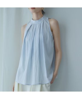【アンピルーラ/Ampirula】 アメリカンスリーブスタンドカラーコットンブラウス人気、トレンドファッション・服の通販 founy(ファニー) ファッション Fashion レディースファッション Fashion for Women トップス・カットソー Cut & Sew Tops シャツ・ブラウス・オフィスカジュアル Elegant Blouses & Button-Ups エレガント 上品 Elegant シンプル Simple, Minimal デニム Denim, Jeans Material ノースリーブ Sleeveless, No-Sleeve バランス Balance, Style Balance フレア Flare, Flared ワイド Wide, Wide Fit プチプライス・低価格 Affordable / Budget Price |ID:prp329100004492429