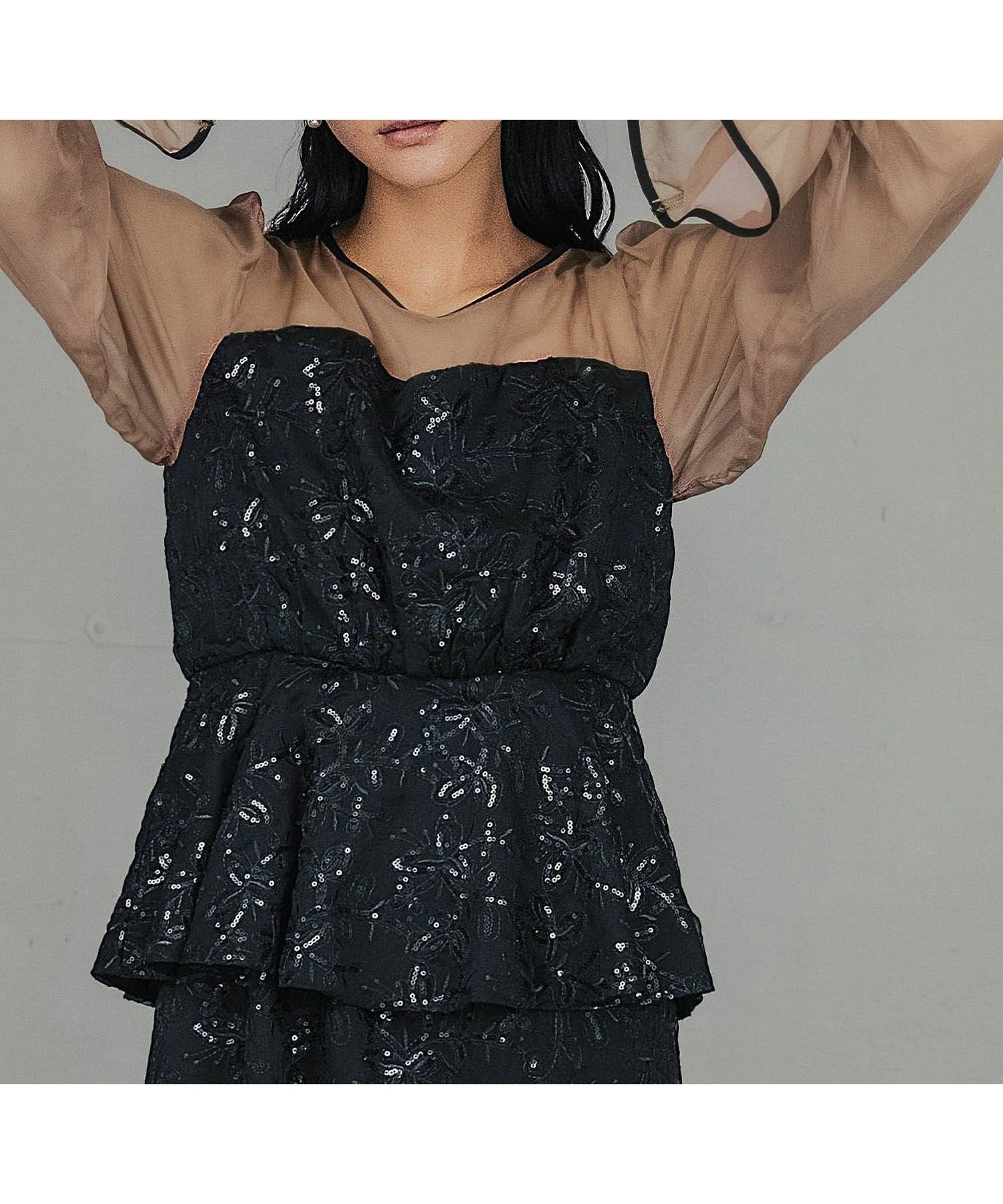 【ガール/GIRL】の【期間限定】スパンコール&花柄Iラインシアースリーブロング丈パーティードレス 人気、トレンドファッション・服の通販 founy(ファニー) 　ファッション　Fashion　レディースファッション　Fashion for Women　ワンピース　Dresses　フォーマル・パーティードレス・結婚式用ドレス　Elegant & Casual Dresses　新作・新入荷　New Arrivals / New In　スパンコール　Sequins, Sequin Embellishment　ドレス　Dress, One-Piece　プチプライス・低価格　Affordable / Budget Price　 other-1|ID: prp329100004498075 ipo3291000000035503172