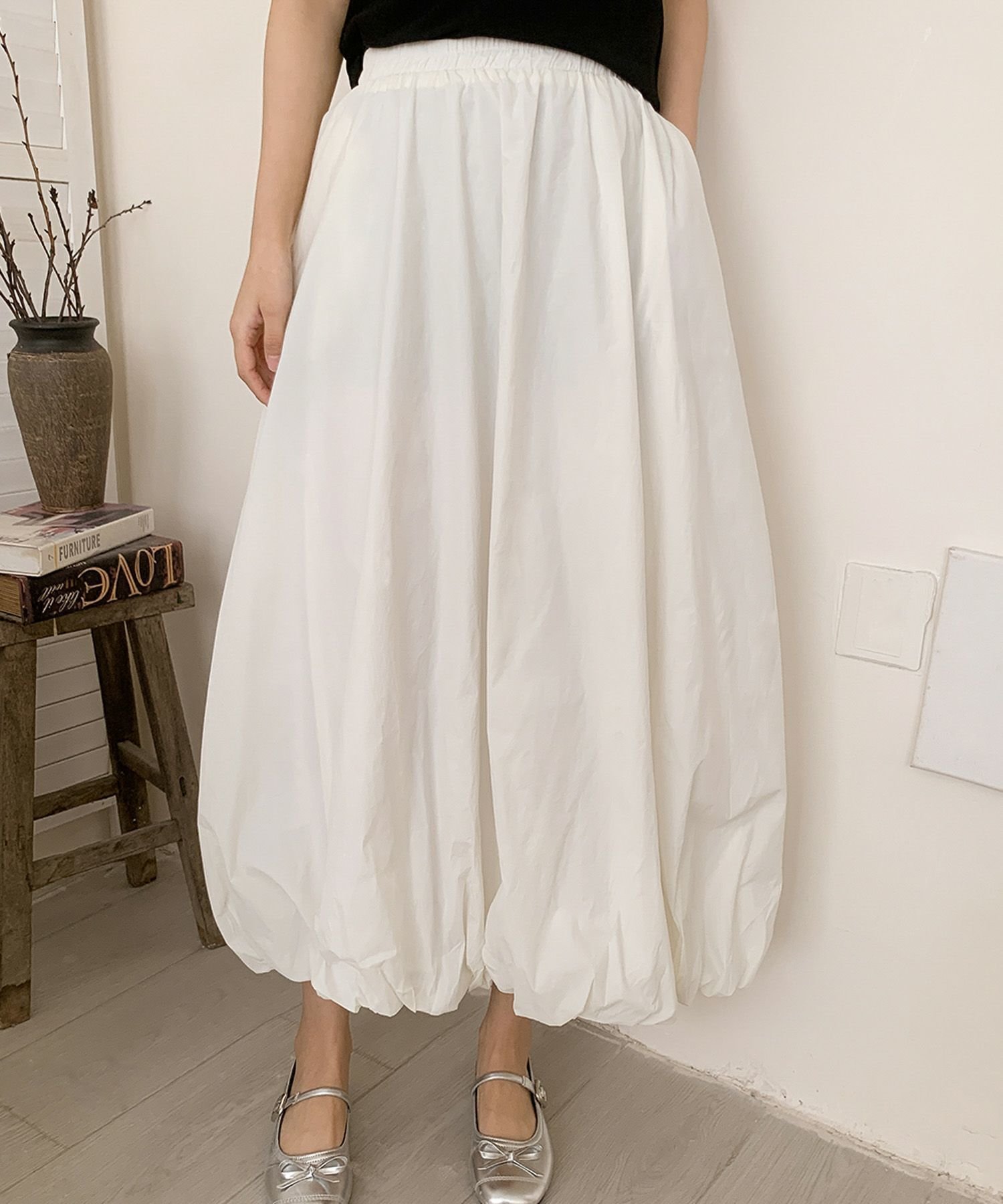 【ロワ/LOWO】のミモレ丈バルーンスカート 人気、トレンドファッション・服の通販 founy(ファニー) 　ファッション　Fashion　レディースファッション　Fashion for Women　スカート　Skirts　新作・新入荷　New Arrivals / New In　バルーン　Balloon, Balloon Silhouette　プチプライス・低価格　Affordable / Budget Price　 other-1|ID: prp329100004513853 ipo3291000000035899561