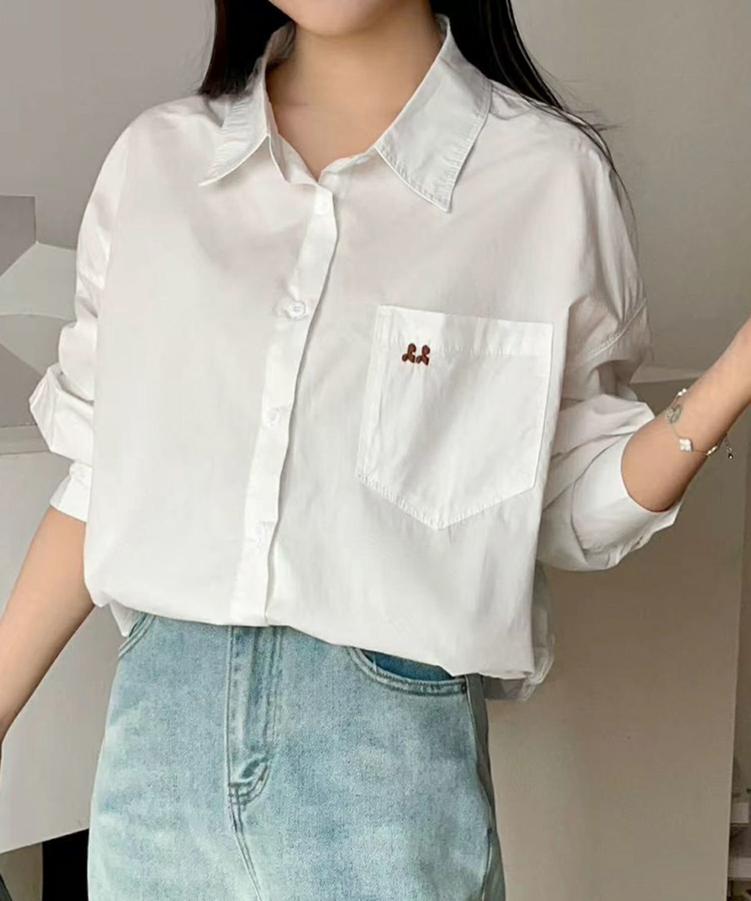 【ロワ/LOWO】の【2025SS】綿混ショート丈ボックスシルエットシャツ 人気、トレンドファッション・服の通販 founy(ファニー) 　ファッション　Fashion　レディースファッション　WOMEN　トップス・カットソー　Tops/Tshirt　シャツ/ブラウス　Shirts/Blouses　NEW・新作・新着・新入荷　New Arrivals　2025年　2025　2025春夏・S/S　Ss,Spring/Summer,2025　ショート　Short　プチプライス・低価格　Affordable　ボックス　Box　ポケット　Pocket　ルーズ　Loose　ワンポイント　One Point　 other-1|ID: prp329100004513859 ipo3291000000031891028