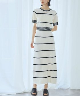 【アンピルーラ/Ampirula】 【2025SS】ボーダーニットセットアップ人気、トレンドファッション・服の通販 founy(ファニー) ファッション Fashion レディースファッション WOMEN トップス・カットソー Tops/Tshirt ニット Knit Tops クロップド Cropped シンプル Simple スタイリッシュ Stylish スリム Slim タイトスカート Tight Skirt トレンド Trend バランス Balance パターン Pattern フィット Fit ボーダー Border 半袖 Short Sleeve ロング Long NEW・新作・新着・新入荷 New Arrivals プチプライス・低価格 Affordable 夏 Summer エレガント 上品 Elegant 2025年 2025 2025春夏・S/S Ss,Spring/Summer,2025 |ID:prp329100004524491