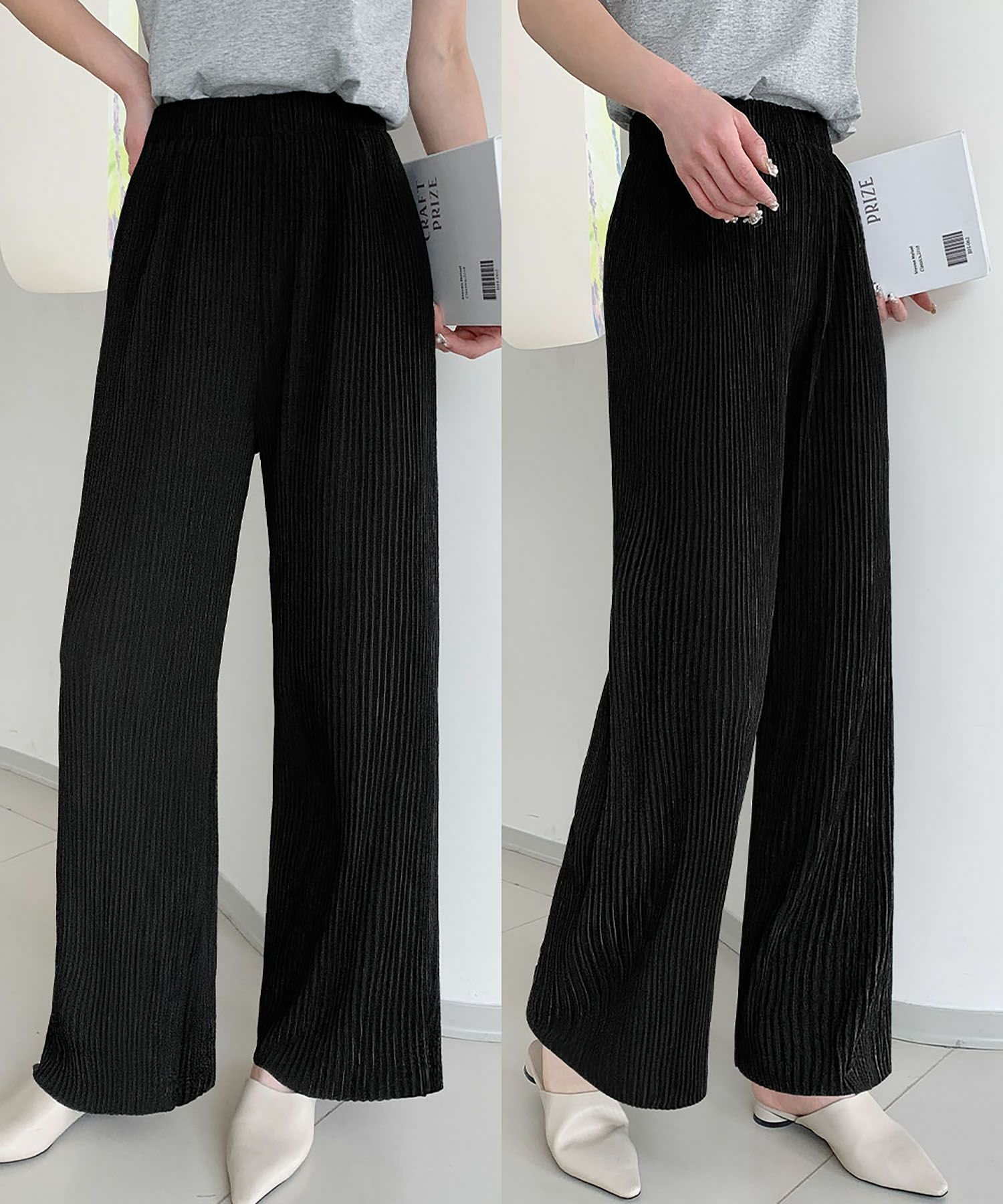 【ロワ/LOWO】のプリーツワイドパンツ 人気、トレンドファッション・服の通販 founy(ファニー) 　ファッション　Fashion　レディースファッション　Fashion for Women　パンツ　Pants & Trousers　新作・新入荷　New Arrivals / New In　プチプライス・低価格　Affordable / Budget Price　 other-1|ID: prp329100004549698 ipo3291000000035502361