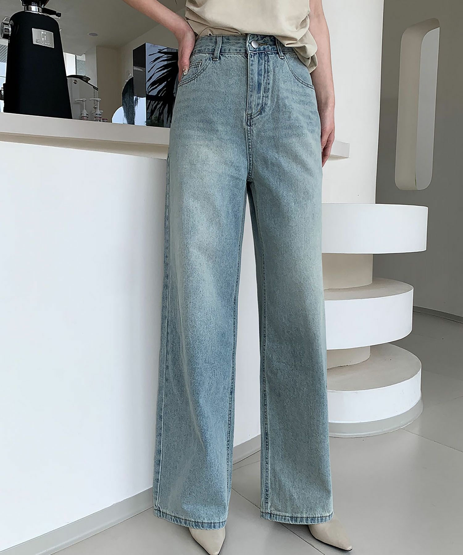 【ロワ/LOWO】の綿混ハイウエストワイドデニムパンツ 人気、トレンドファッション・服の通販 founy(ファニー) 　ファッション　Fashion　レディースファッション　Fashion for Women　パンツ　Pants & Trousers　デニムパンツ・ジーンズ・美脚デニム　Denim Jeans & Pants　新作・新入荷　New Arrivals / New In　プチプライス・低価格　Affordable / Budget Price　 other-1|ID: prp329100004558075 ipo3291000000035899231