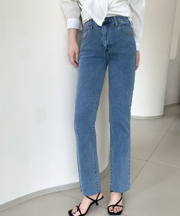 【ロワ/LOWO】の綿混ハイウエストデニムスキニーパンツ インテリア・キッズ・メンズ・レディースファッション・服の通販 founy(ファニー) https://founy.com/ ファッション Fashion レディースファッション Fashion for Women パンツ Pants & Trousers 新作・新入荷 New Arrivals / New In プチプライス・低価格 Affordable / Budget Price |ID: prp329100004558081 ipo3291000000035899211