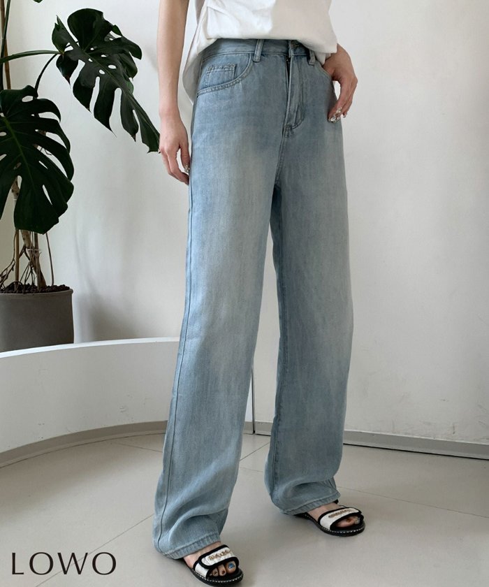 【ロワ/LOWO】のウォッシュド加工ハイウエストストレートデニムパンツ インテリア・キッズ・メンズ・レディースファッション・服の通販 founy(ファニー) https://founy.com/ ファッション Fashion レディースファッション Fashion for Women パンツ Pants & Trousers デニムパンツ・ジーンズ・美脚デニム Denim Jeans & Pants 新作・新入荷 New Arrivals / New In プチプライス・低価格 Affordable / Budget Price |ID: prp329100004562691 ipo3291000000036165487