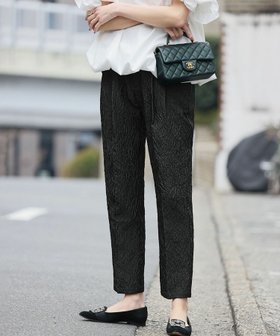 【エルフランク/ELFRANK】 自宅で洗えるふくれジャガードタックテーパードパンツ人気、トレンドファッション・服の通販 founy(ファニー) ファッション Fashion レディースファッション WOMEN パンツ Pants 洗える Washable シンプル Simple トレンド Trend フィット Fit フロント Front NEW・新作・新着・新入荷 New Arrivals プチプライス・低価格 Affordable |ID:prp329100004562699