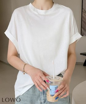 【ロワ/LOWO】の【2025SS】綿混プチハイネックカットソー 人気、トレンドファッション・服の通販 founy(ファニー) ファッション Fashion レディースファッション Ladies' Fashion Online トップス・カットソー Tops/Tshirt カットソー Cut and Sewn シンプル Simple バランス Balance 無地 Plain Color NEW・新作・新着・新入荷 New Arrivals プチプライス・低価格 Affordable 2025年 2025 2025春夏・S/S Ss,Spring/Summer,2025 |ID:prp329100004567893