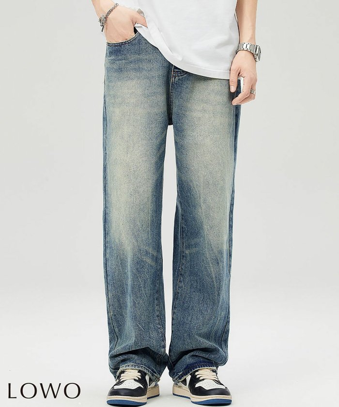 【ロワ/LOWO】のウォッシュド加工ストレートメンズデニムパンツ インテリア・キッズ・メンズ・レディースファッション・服の通販 founy(ファニー) https://founy.com/ ファッション Fashion レディースファッション Fashion for Women パンツ Pants & Trousers デニムパンツ・ジーンズ・美脚デニム Denim Jeans & Pants 新作・新入荷 New Arrivals / New In プチプライス・低価格 Affordable / Budget Price |ID: prp329100004570500 ipo3291000000035899342