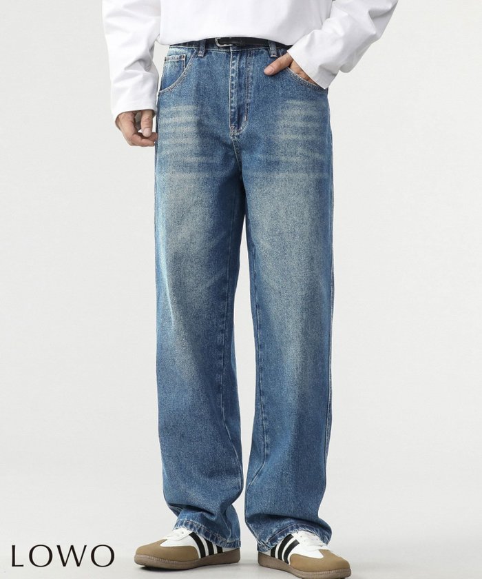 【ロワ/LOWO】のウォッシュド加工ハイウエストワイドメンズデニムパンツ インテリア・キッズ・メンズ・レディースファッション・服の通販 founy(ファニー) https://founy.com/ ファッション Fashion レディースファッション Fashion for Women パンツ Pants & Trousers デニムパンツ・ジーンズ・美脚デニム Denim Jeans & Pants 新作・新入荷 New Arrivals / New In プチプライス・低価格 Affordable / Budget Price |ID: prp329100004572123 ipo3291000000035899362
