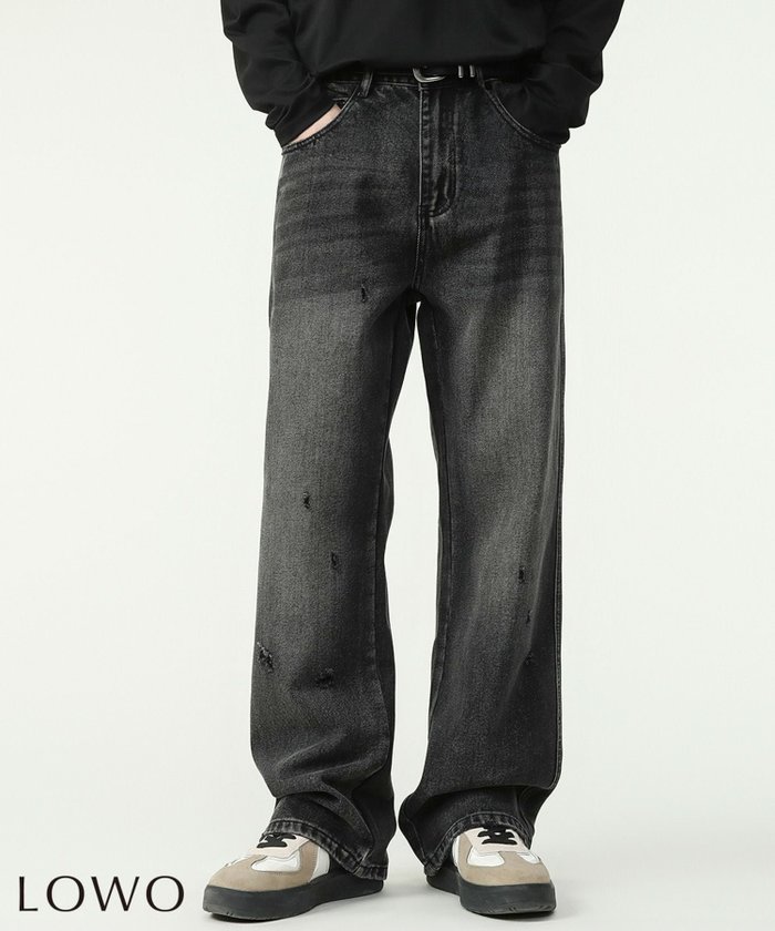 【ロワ/LOWO】のクラッシュ加工ストレートデニムパンツ インテリア・キッズ・メンズ・レディースファッション・服の通販 founy(ファニー) https://founy.com/ ファッション Fashion レディースファッション Fashion for Women パンツ Pants & Trousers デニムパンツ・ジーンズ・美脚デニム Denim Jeans & Pants 新作・新入荷 New Arrivals / New In クラッシュ Distressed, Crashed Style プチプライス・低価格 Affordable / Budget Price |ID: prp329100004572125 ipo3291000000036165605