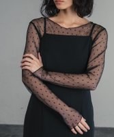 【ガール/GIRL】のドットチュールレース長袖シアーブラウス 人気、トレンドファッション・服の通販 founy(ファニー) ファッション Fashion レディースファッション WOMEN トップス・カットソー Tops/Tshirt シャツ/ブラウス Shirts/Blouses NEW・新作・新着・新入荷 New Arrivals シンプル Simple ドット Dot プチプライス・低価格 Affordable ロング Long エレガント 上品 Elegant 長袖 Long Sleeve |ID:prp329100004573326