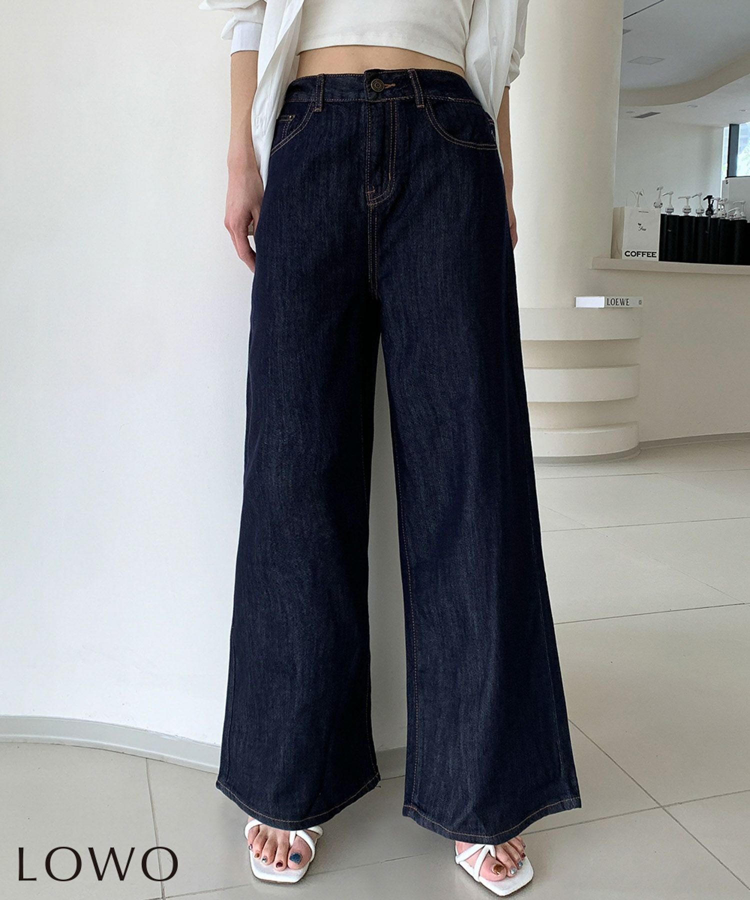 【ロワ/LOWO】のハイウエストワイドデニムパンツ 人気、トレンドファッション・服の通販 founy(ファニー) 　ファッション　Fashion　レディースファッション　Fashion for Women　パンツ　Pants & Trousers　デニムパンツ・ジーンズ・美脚デニム　Denim Jeans & Pants　新作・新入荷　New Arrivals / New In　プチプライス・低価格　Affordable / Budget Price　 other-1|ID: prp329100004573332 ipo3291000000035899393