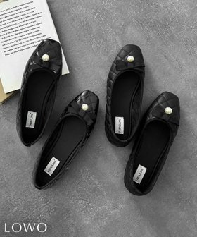 【ロワ/LOWO】 キルティングリボンスクエアトゥフラットパンプス人気、トレンドファッション・服の通販 founy(ファニー) ファッション Fashion レディースファッション Fashion for Women 新作・新入荷 New Arrivals / New In プチプライス・低価格 Affordable / Budget Price |ID:prp329100004573336