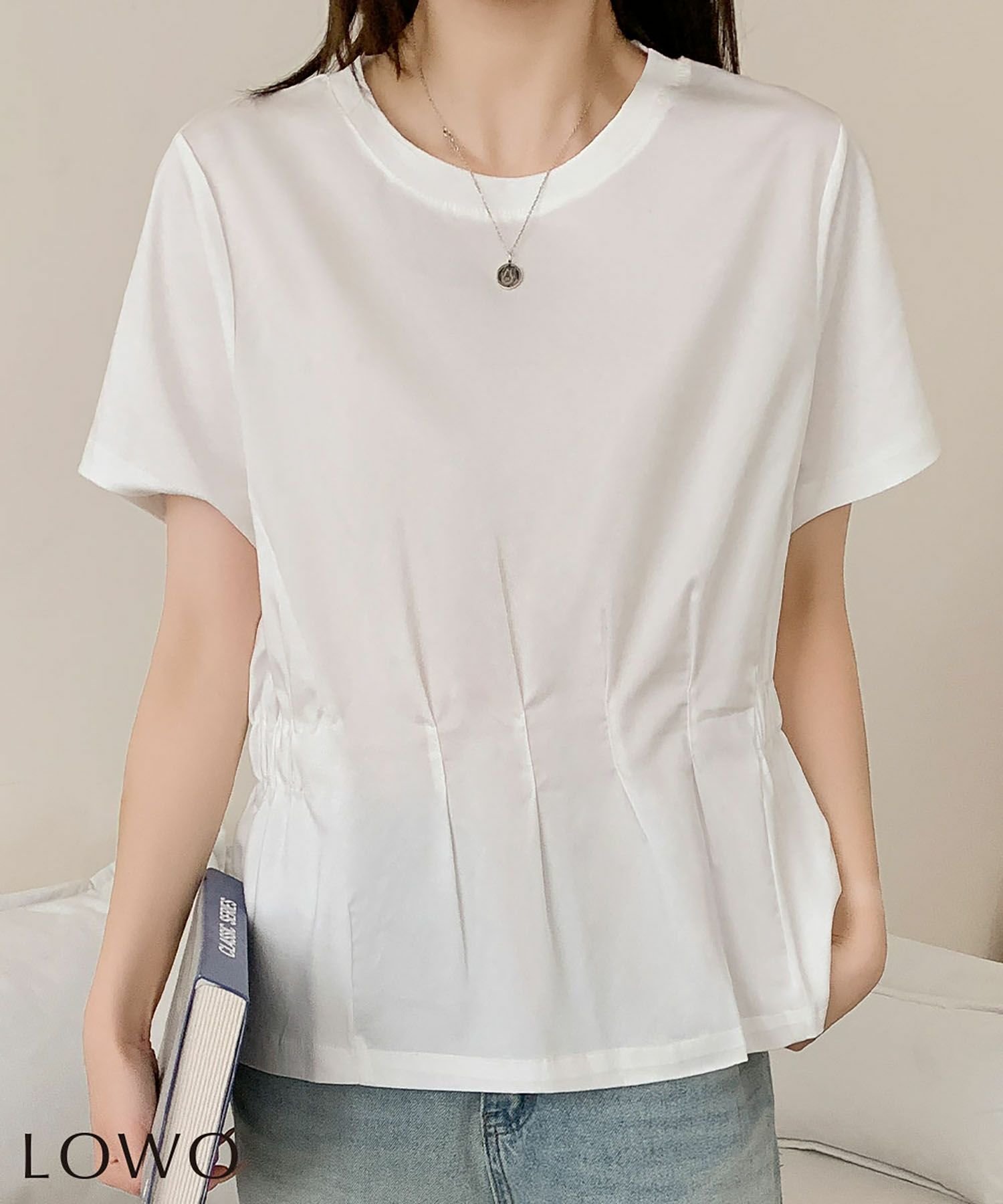 【ロワ/LOWO】の【2025SS】裾フリル無地Tシャツカットソー 人気、トレンドファッション・服の通販 founy(ファニー) 　ファッション　Fashion　レディースファッション　Fashion for Women　トップス・カットソー　Cut & Sew Tops　シャツ・ブラウス・オフィスカジュアル　Elegant Blouses & Button-Ups　ロングTシャツ・Tシャツ　Longline T-Shirts & Tees　カットソー・ベーシックTシャツ　Cut-and-Sewn Tops / Stretch Tees & Basics　新作・新入荷　New Arrivals / New In　2025年　2025　2025春夏・S/S　Spring/Summer 2025 SS25　カットソー　Cut and Sewn Top　シンプル　Simple, Minimal　デニム　Denim, Jeans Material　フェミニン　Feminine, Girly　フリル　Frill, Ruffle　プチプライス・低価格　Affordable / Budget Price　無地　Plain, Solid Color　 other-1|ID: prp329100004585785 ipo3291000000032516180