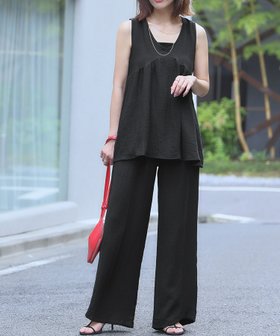 【アンピルーラ/Ampirula】 【2025SS】リネンタッチAライントップス・ワイドパンツ2点セットアップ人気、トレンドファッション・服の通販 founy(ファニー) ファッション Fashion レディースファッション Ladies' Fashion Online セットアップ Setup トップス Tops パンツ Pants NEW・新作・新着・新入荷 New Arrivals 2025年 2025 2025春夏・S/S Ss,Spring/Summer,2025 セットアップ Set Up プチプライス・低価格 Affordable リネン Linen ワイド Wide |ID:prp329100004585790