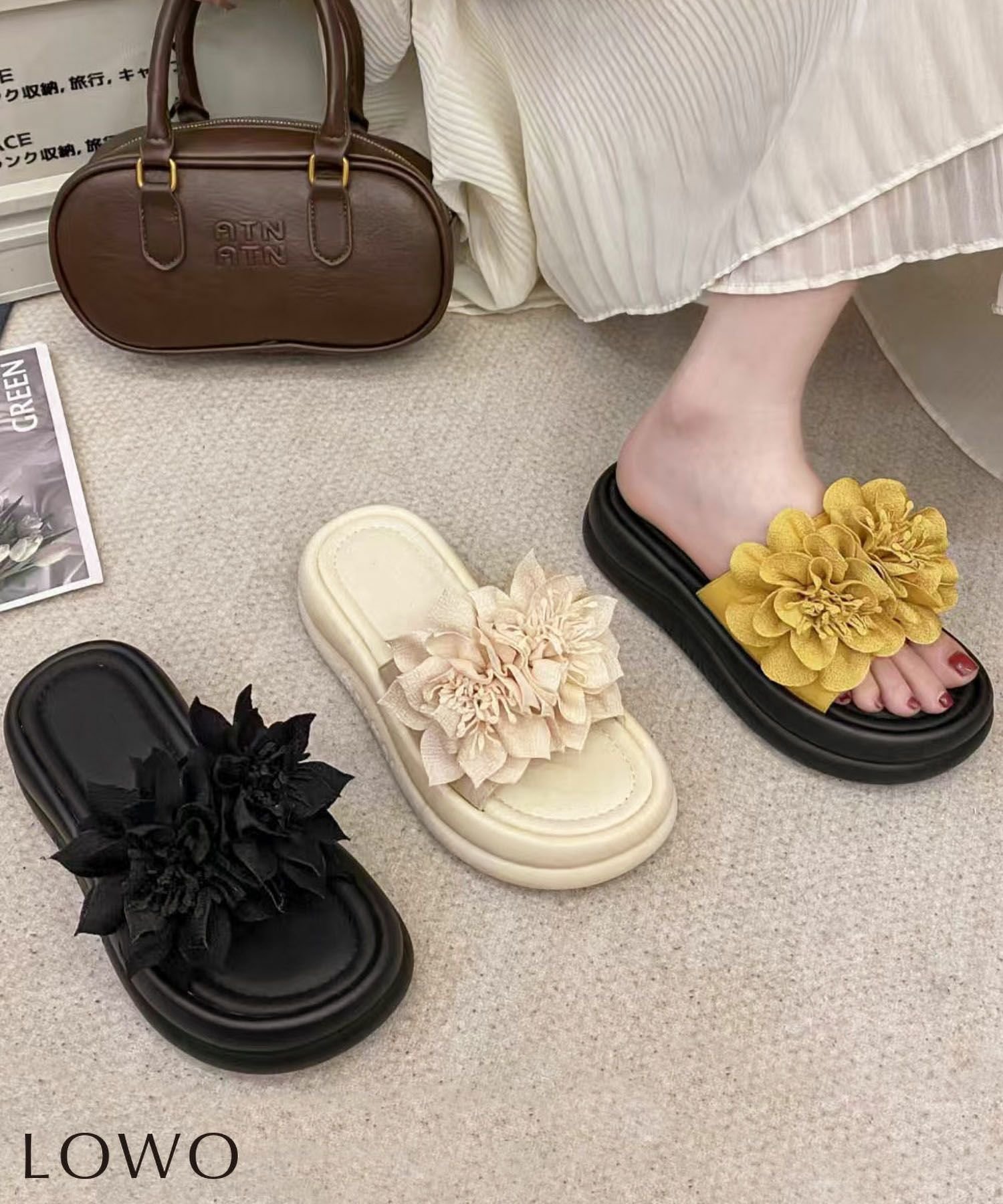 【ロワ/LOWO】の【2025SS】フラワーモチーフ厚底サンダル 人気、トレンドファッション・服の通販 founy(ファニー) 　ファッション　Fashion　レディースファッション　Fashion for Women　新作・新入荷　New Arrivals / New In　2025年　2025　2025春夏・S/S　Spring/Summer 2025 SS25　サンダル　Sandals, Summer Shoes　ジーンズ　Jeans, Denim Pants　フラワー　Flower, Floral　プチプライス・低価格　Affordable / Budget Price　モチーフ　Motif, Design Theme　リゾート　Resort, Vacation Style　厚底　Platform Shoes　 other-1|ID: prp329100004585797 ipo3291000000032516243