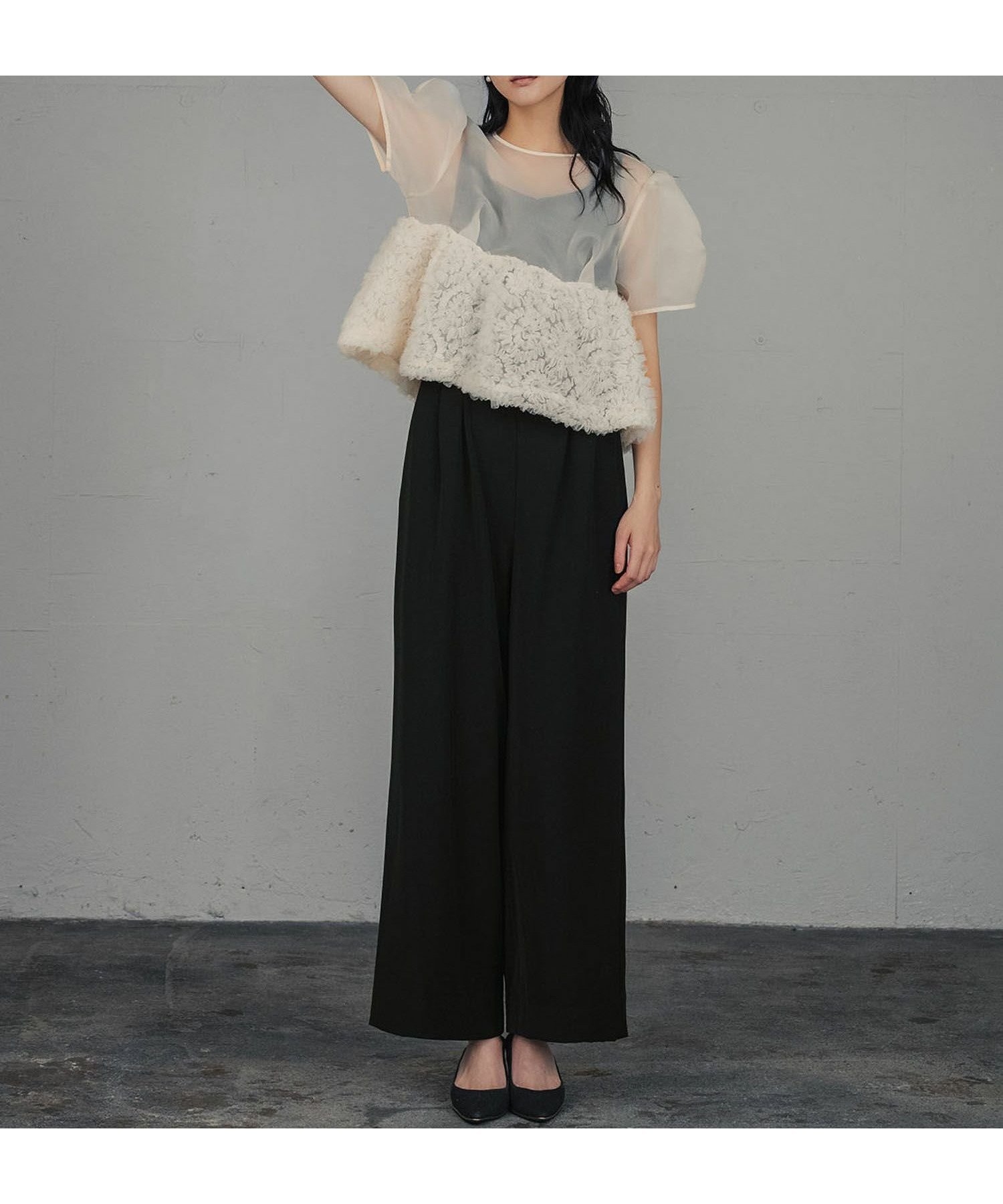 【ガール/GIRL】の【ANDRESD】オーガンジー裾フリルトップス・オールインワンパンツ2点セットパーティードレス 人気、トレンドファッション・服の通販 founy(ファニー) 　ファッション　Fashion　レディースファッション　Fashion for Women　パンツ　Pants & Trousers　新作・新入荷　New Arrivals / New In　オーガンジー　Organza Fabric　ドレス　Dress, One-Piece　プチプライス・低価格　Affordable / Budget Price　 other-1|ID: prp329100004585808 ipo3291000000035501390