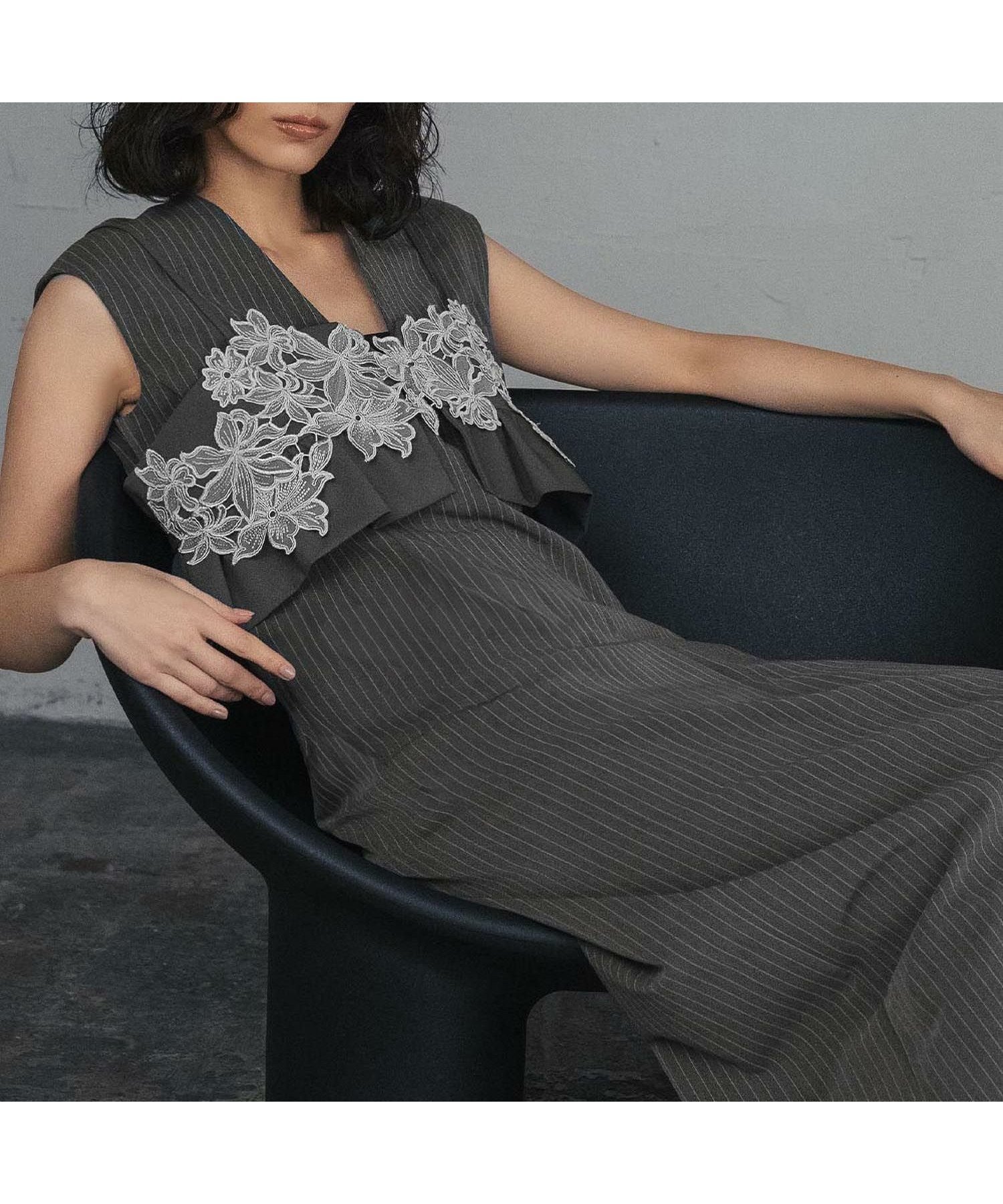 【ガール/GIRL】の【ANDRESD】ストライプノースリーブワンピース・フラワービスチェ2点セットパーティードレス 人気、トレンドファッション・服の通販 founy(ファニー) ファッション Fashion レディースファッション Fashion for Women ワンピース Dresses フォーマル・パーティードレス・結婚式用ドレス Elegant & Casual Dresses 新作・新入荷 New Arrivals / New In ドレス Dress, One-Piece プチプライス・低価格 Affordable / Budget Price other-1|ID: prp329100004585810 ipo3291000000035501400