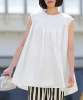 【エルフランク/ELFRANK】の【2025SS】自宅で洗える異素材ドッキングフレアカットソー 人気、トレンドファッション・服の通販 founy(ファニー) ファッション Fashion レディースファッション Fashion for Women トップス・カットソー Cut & Sew Tops カットソー・ベーシックTシャツ Cut-and-Sewn Tops / Stretch Tees & Basics 新作・新入荷 New Arrivals / New In 2025年 2025 2025春夏・S/S Spring/Summer 2025 SS25 カットソー Cut and Sewn Top ギャザー Gathered, Ruffled ドッキング Docking, Mixed Material フォルム Silhouette, Form プチプライス・低価格 Affordable / Budget Price ヨーク Yoke, Yoke Design エレガント 上品 Elegant 夏 Summer 春 Spring S/S・春夏 SS, Spring/Summer, Warm Season 洗える Machine Washable |ID:prp329100004585825