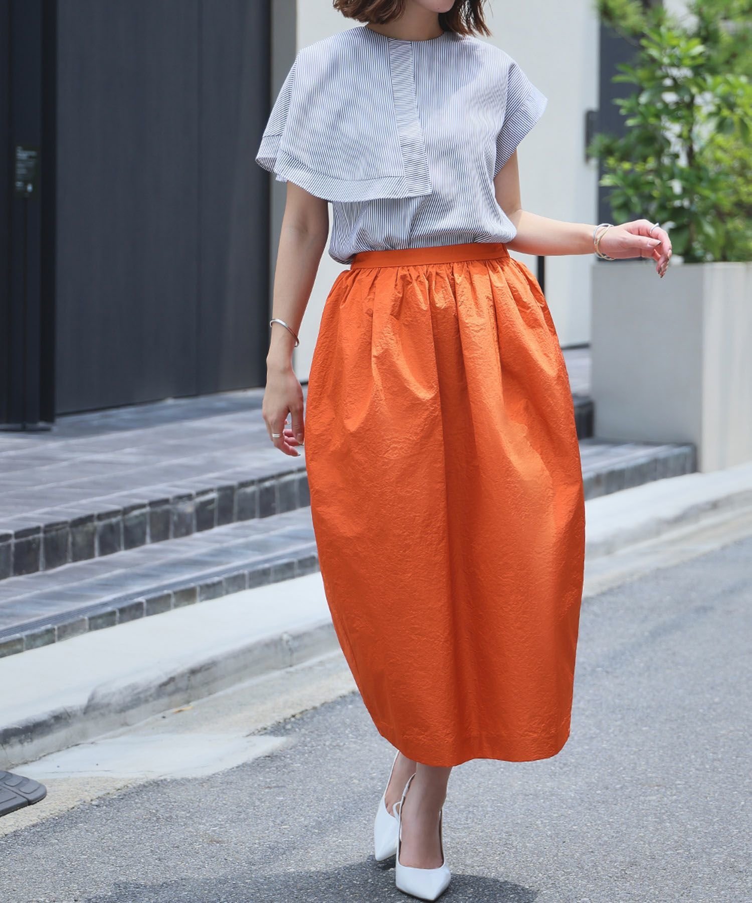 【エルフランク/ELFRANK】のコクーンシルエットギャザーペンシルスカート 人気、トレンドファッション・服の通販 founy(ファニー) 　ファッション　Fashion　レディースファッション　Fashion for Women　スカート　Skirts　新作・新入荷　New Arrivals / New In　プチプライス・低価格　Affordable / Budget Price　 other-1|ID: prp329100004585827 ipo3291000000035898793