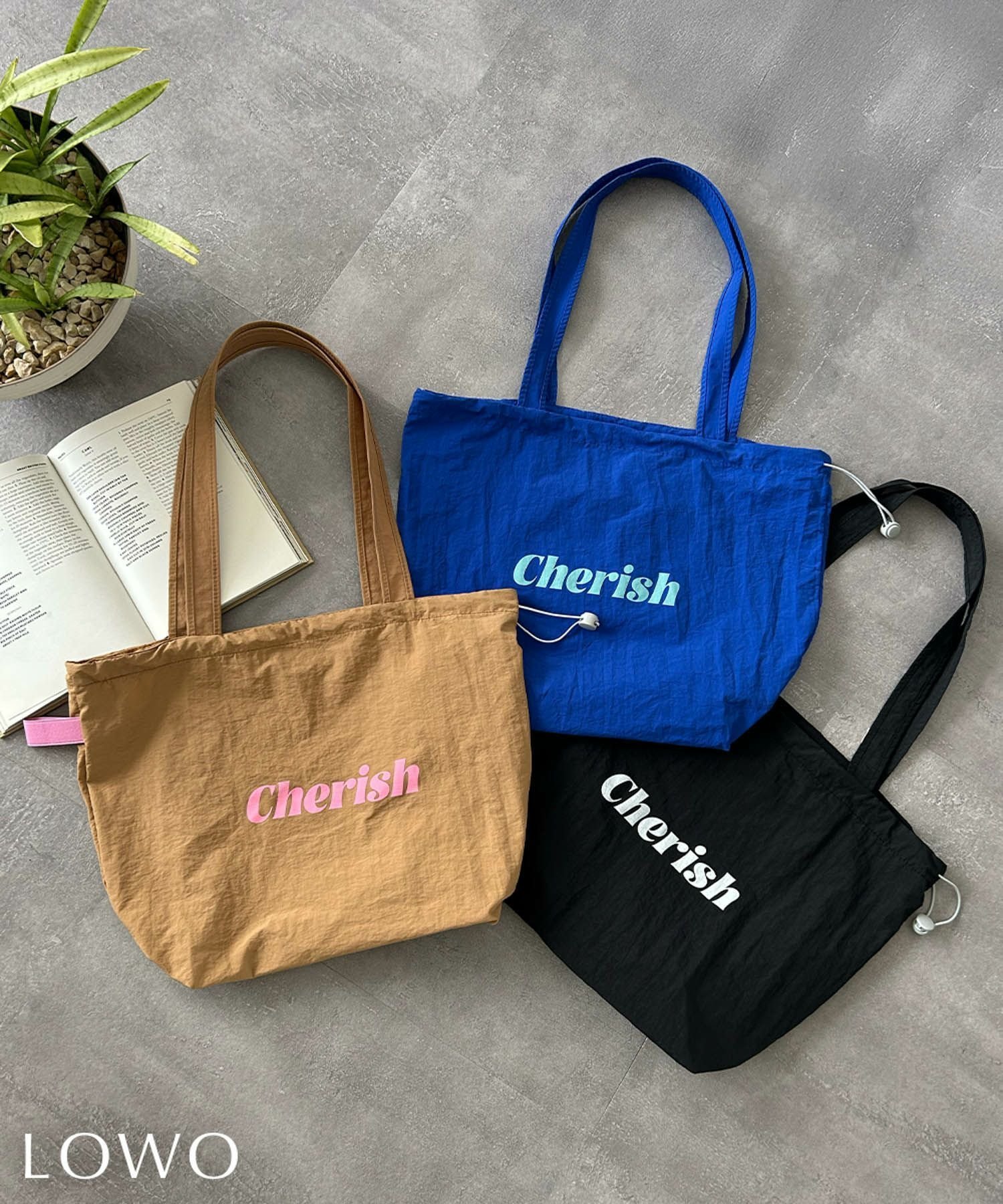 【ロワ/LOWO】のドロストコード巾着ロゴトートバッグ 人気、トレンドファッション・服の通販 founy(ファニー) 　ファッション　Fashion　レディースファッション　Fashion for Women　バッグ　Bags　新作・新入荷　New Arrivals / New In　プチプライス・低価格　Affordable / Budget Price　巾着　Drawstring Bag, Kinchaku　 other-1|ID: prp329100004587813 ipo3291000000035898840