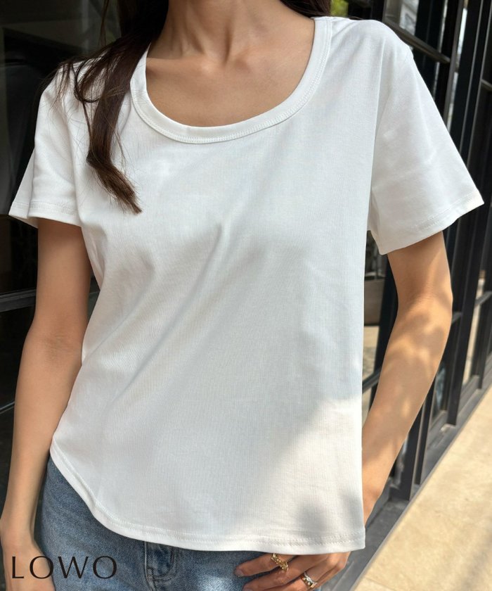 【ロワ/LOWO】の【2025SS】綿混コンパクトシンプルTシャツカットソー インテリア・キッズ・メンズ・レディースファッション・服の通販 founy(ファニー) https://founy.com/ ファッション Fashion レディースファッション Fashion for Women トップス・カットソー Cut & Sew Tops シャツ・ブラウス・オフィスカジュアル Elegant Blouses & Button-Ups ロングTシャツ・Tシャツ Longline T-Shirts & Tees カットソー・ベーシックTシャツ Cut-and-Sewn Tops / Stretch Tees & Basics 新作・新入荷 New Arrivals / New In 2025年 2025 2025春夏・S/S Spring/Summer 2025 SS25 カットソー Cut and Sewn Top コンパクト Compact, Small Size シンプル Simple, Minimal デコルテ Décolleté, Neckline プチプライス・低価格 Affordable / Budget Price |ID: prp329100004587815 ipo3291000000032539147