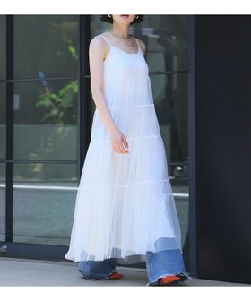 【アンピルーラ/Ampirula】 【2025SS】チュールティアードロングワンピース人気、トレンドファッション・服の通販 founy(ファニー) ファッション Fashion レディースファッション Ladies' Fashion Online ワンピース Dress NEW・新作・新着・新入荷 New Arrivals 2025年 2025 2025春夏・S/S Ss,Spring/Summer,2025 おすすめ Recommend エアリー Airy タンク Tank チュール Tulle バランス Balance フェミニン Feminine プチプライス・低価格 Affordable |ID:prp329100004598642