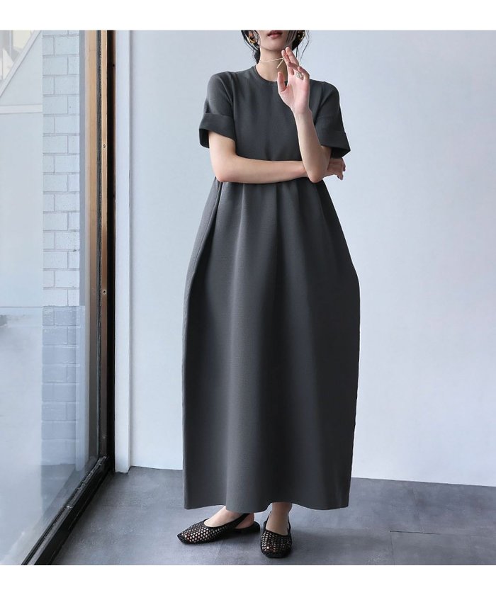 【エルフランク/ELFRANK】の【2025AW】ハイウエストコクーンニットロングワンピース インテリア・キッズ・メンズ・レディースファッション・服の通販 founy(ファニー) https://founy.com/ ファッション Fashion レディースファッション Fashion for Women ワンピース Dresses 新作・新入荷 New Arrivals / New In 2025年 2025 2025-2026秋冬・A/W Autumn/Winter 2025–26 AW25–26 ギャザー Gathered, Ruffled プチプライス・低価格 Affordable / Budget Price リラックス Relax, Relaxed Fit |ID: prp329100004642749 ipo3291000000033619429