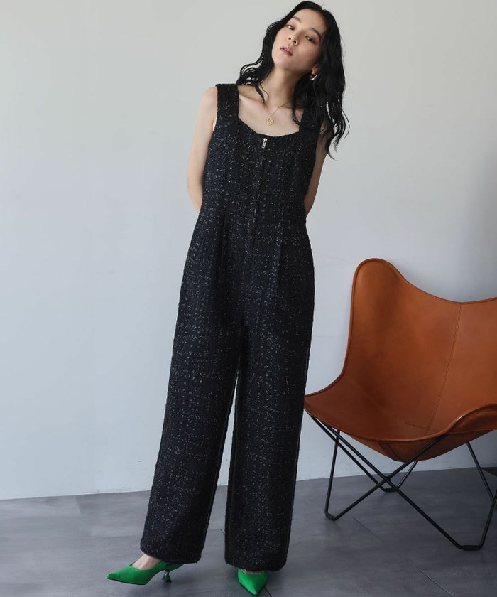 【エルフランク/ELFRANK】の【2025AW】フロントジップアップノースリーブラメツイードオールインワン インテリア・キッズ・メンズ・レディースファッション・服の通販 founy(ファニー) https://founy.com/ ファッション Fashion レディースファッション Fashion for Women トップス・カットソー Cut & Sew Tops キャミソール&ノースリーブ Camisoles & Sleeveless Tops ワンピース Dresses オールインワン・ワンピース Dresses and Jumpsuits 新作・新入荷 New Arrivals / New In 2025年 2025 2025-2026秋冬・A/W Autumn/Winter 2025–26 AW25–26 フロント Front, Front Design プチプライス・低価格 Affordable / Budget Price |ID: prp329100004650166 ipo3291000000033593233