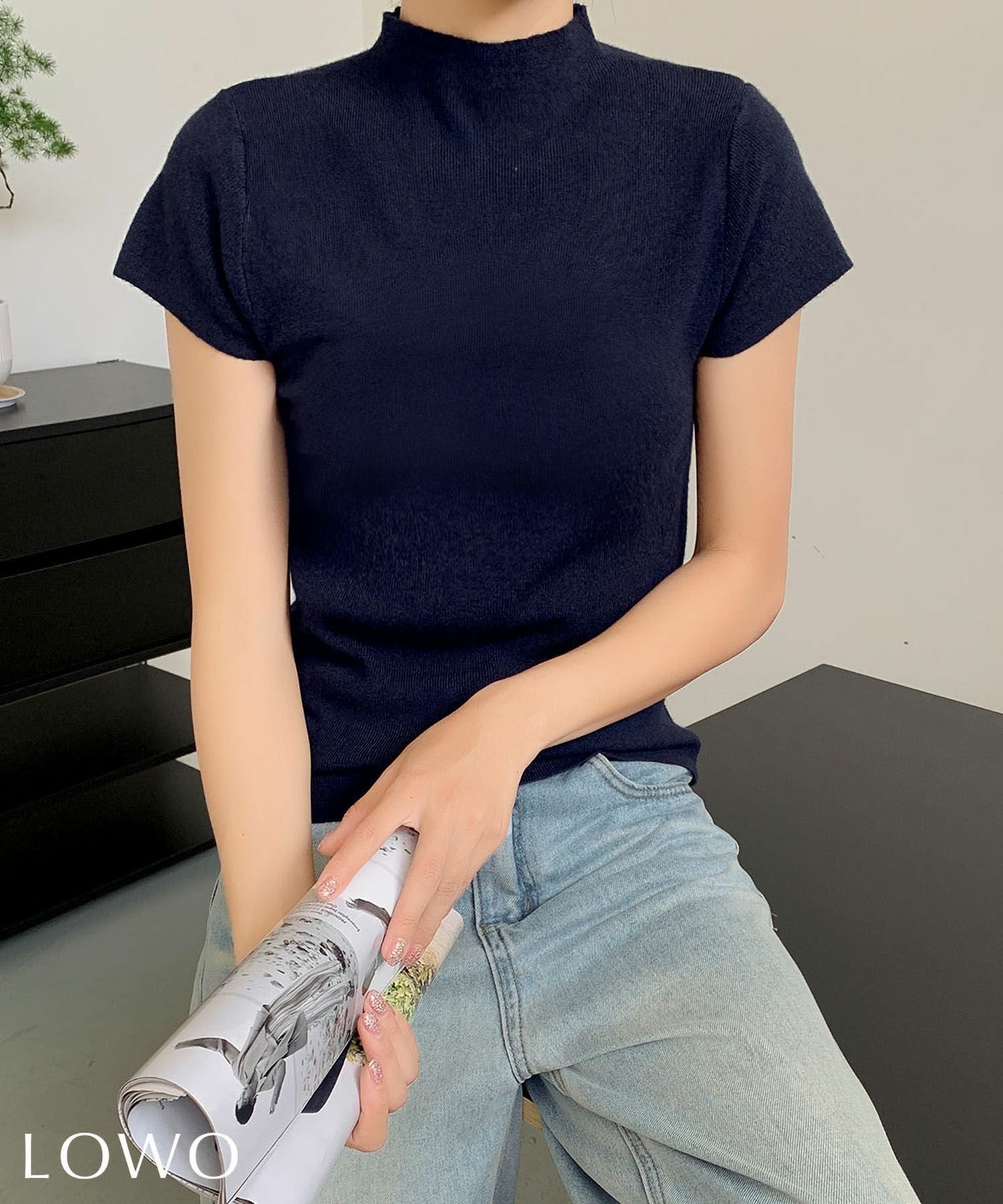 【ロワ/LOWO】のボトルネックコンパクトニットプルオーバー 人気、トレンドファッション・服の通販 founy(ファニー) 　ファッション　Fashion　レディースファッション　Fashion for Women　トップス・カットソー　Cut & Sew Tops　ニット　Knit Tops & Sweaters　カジュアルプルオーバー・ニットトップス　Pullovers & Knit Tops / Casual Pullovers　新作・新入荷　New Arrivals / New In　プチプライス・低価格　Affordable / Budget Price　 other-1|ID: prp329100004652248 ipo3291000000035902293