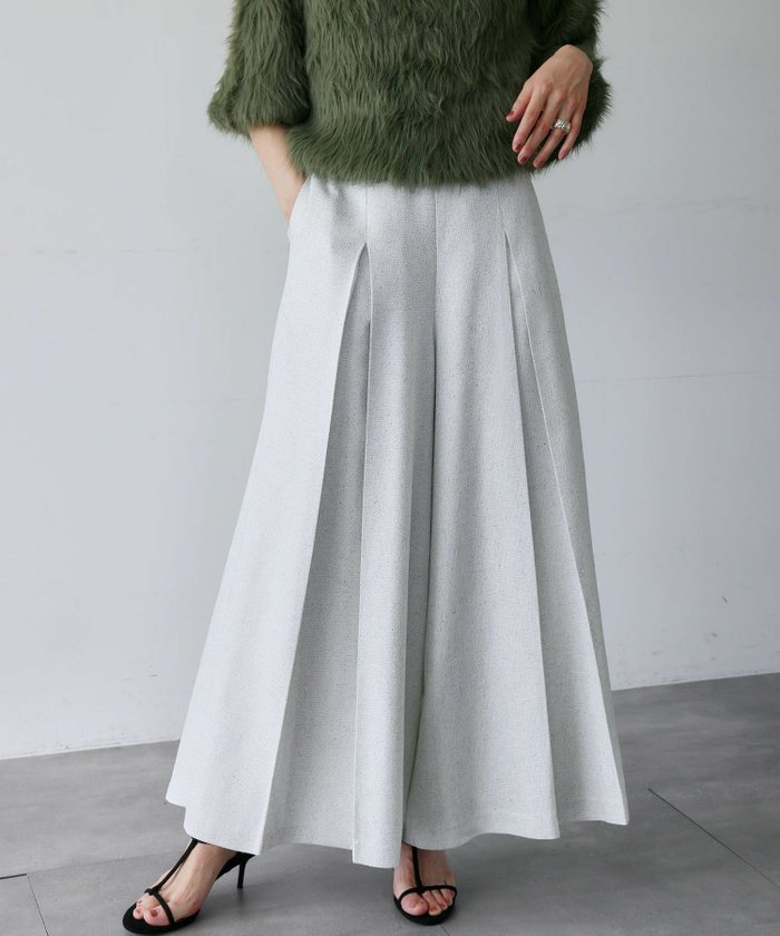 【エルフランク/ELFRANK】の【Home washable】ツイードワイドパンツ/深めタックで美脚見え&上品スタイルアップ インテリア・キッズ・メンズ・レディースファッション・服の通販 founy(ファニー) https://founy.com/ ファッション Fashion レディースファッション Fashion for Women パンツ Pants & Trousers 新作・新入荷 New Arrivals / New In プチプライス・低価格 Affordable / Budget Price エレガント 上品 Elegant |ID: prp329100004661274 ipo3291000000035501988