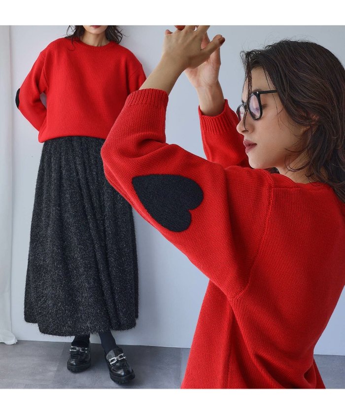 【エルフランク/ELFRANK】の【2025AW】スリーブハートニットプルオーバー インテリア・キッズ・メンズ・レディースファッション・服の通販 founy(ファニー) https://founy.com/ ファッション Fashion レディースファッション Fashion for Women トップス・カットソー Cut & Sew Tops ニット Knit Tops & Sweaters カジュアルプルオーバー・ニットトップス Pullovers & Knit Tops / Casual Pullovers 新作・新入荷 New Arrivals / New In 2025年 2025 2025-2026秋冬・A/W Autumn/Winter 2025–26 AW25–26 プチプライス・低価格 Affordable / Budget Price |ID: prp329100004665972 ipo3291000000033748850