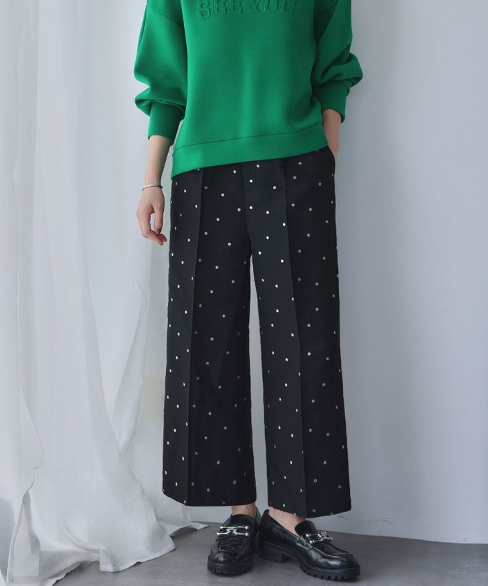 【エルフランク/ELFRANK】の【2025AW】自宅で洗えるドットジャガードセミワイドパンツ インテリア・キッズ・メンズ・レディースファッション・服の通販 founy(ファニー) https://founy.com/ ファッション Fashion レディースファッション Fashion for Women パンツ Pants & Trousers 新作・新入荷 New Arrivals / New In 2025年 2025 2025-2026秋冬・A/W Autumn/Winter 2025–26 AW25–26 プチプライス・低価格 Affordable / Budget Price 洗える Machine Washable |ID: prp329100004665983 ipo3291000000033748873