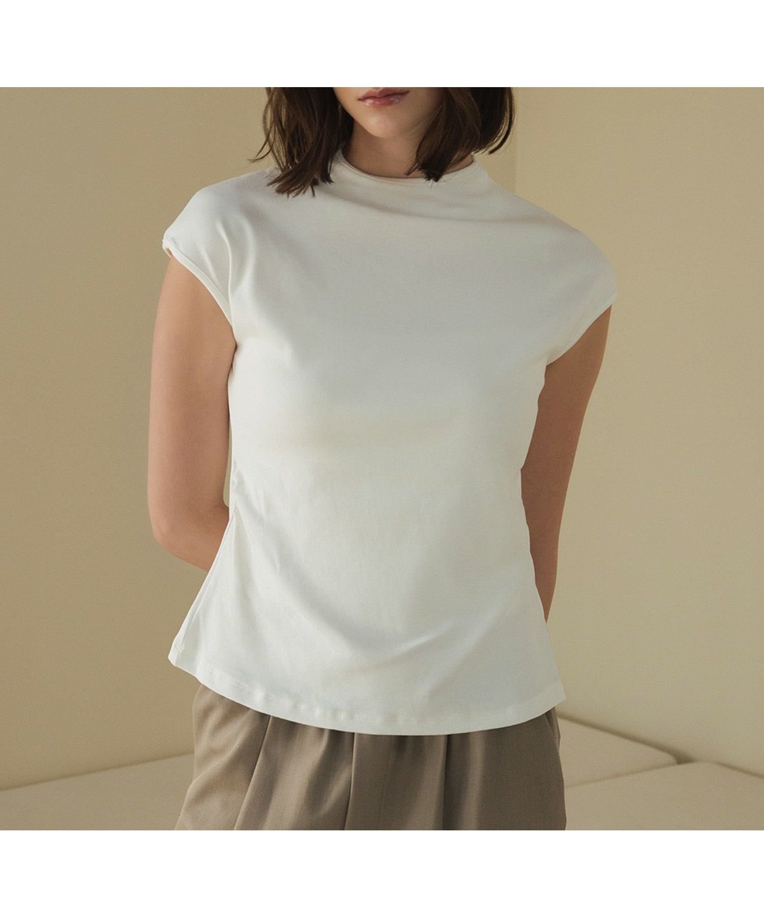 【フロリア/Flolia】の【オフィスもデイリーも使える】ボトルネックフレンチスリーブニットプルオーバー 人気、トレンドファッション・服の通販 founy(ファニー) 　ファッション　Fashion　レディースファッション　Fashion for Women　トップス・カットソー　Cut & Sew Tops　ニット　Knit Tops & Sweaters　カジュアルプルオーバー・ニットトップス　Pullovers & Knit Tops / Casual Pullovers　新作・新入荷　New Arrivals / New In　プチプライス・低価格　Affordable / Budget Price　 other-1|ID: prp329100004686883 ipo3291000000035506960