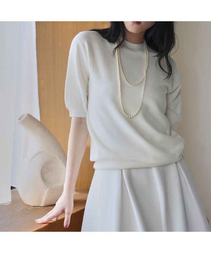 【エルフランク/ELFRANK】の【2025AW】【縫い目のないシームレス】プチハイネック五分袖ニットプルオーバー インテリア・キッズ・メンズ・レディースファッション・服の通販 founy(ファニー) https://founy.com/ ファッション Fashion レディースファッション Fashion for Women トップス・カットソー Cut & Sew Tops ニット Knit Tops & Sweaters カジュアルプルオーバー・ニットトップス Pullovers & Knit Tops / Casual Pullovers 新作・新入荷 New Arrivals / New In 2025年 2025 2025-2026秋冬・A/W Autumn/Winter 2025–26 AW25–26 プチプライス・低価格 Affordable / Budget Price |ID: prp329100004698789 ipo3291000000034223688