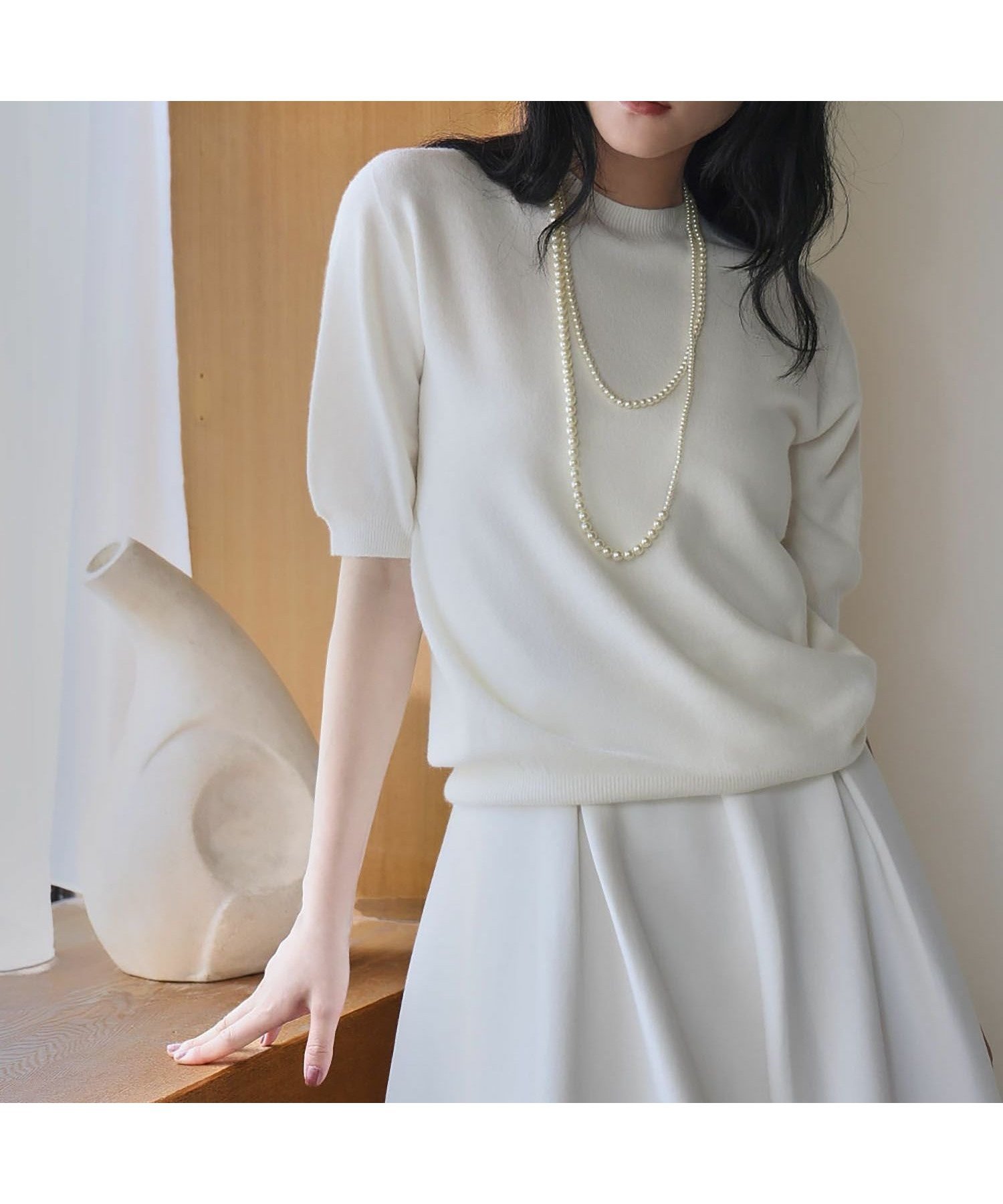 【エルフランク/ELFRANK】の【2025AW】【縫い目のないシームレス】プチハイネック五分袖ニットプルオーバー 人気、トレンドファッション・服の通販 founy(ファニー) 　ファッション　Fashion　レディースファッション　Fashion for Women　トップス・カットソー　Cut & Sew Tops　ニット　Knit Tops & Sweaters　カジュアルプルオーバー・ニットトップス　Pullovers & Knit Tops / Casual Pullovers　新作・新入荷　New Arrivals / New In　2025年　2025　2025-2026秋冬・A/W　Autumn/Winter 2025–26 AW25–26　プチプライス・低価格　Affordable / Budget Price　 other-1|ID: prp329100004698789 ipo3291000000034223688