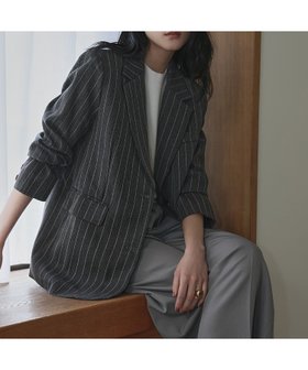【フロリア/Flolia】のヘリンボーン&ピンストライプシングルテーラードジャケット 人気、トレンドファッション・服の通販 founy(ファニー) ファッション Fashion レディースファッション Fashion for Women アウター Coat / Outerwear Collection レディースジャケット・軽アウター Jackets テーラードジャケット / 通勤・きれいめスタイル Tailored Jackets & Blazers 新作・新入荷 New Arrivals / New In プチプライス・低価格 Affordable / Budget Price |ID:prp329100004700705