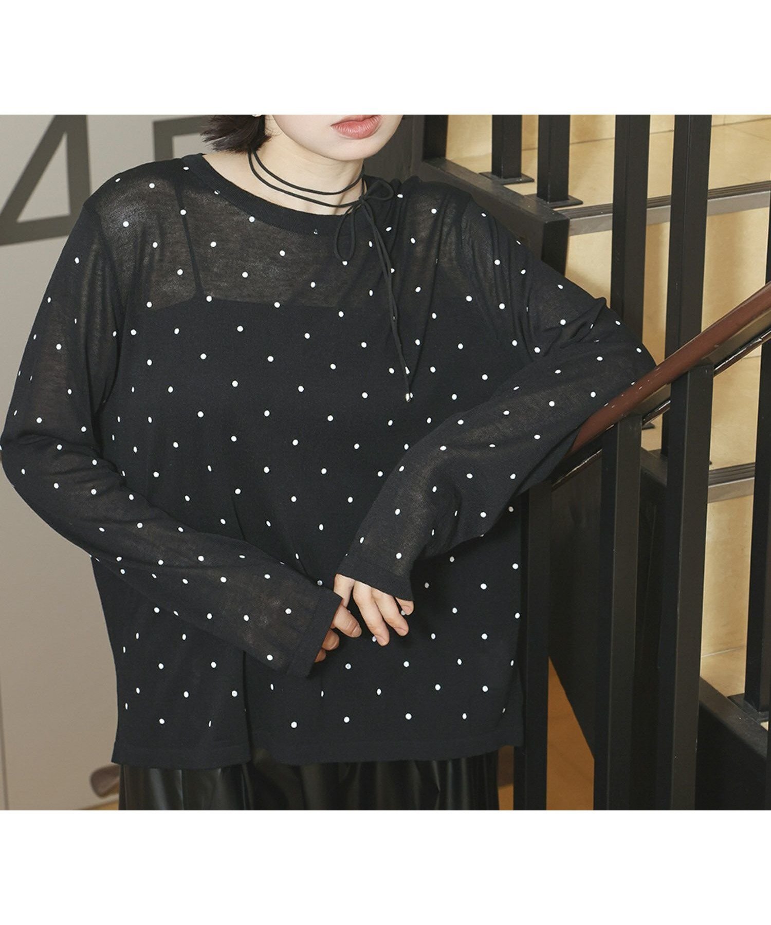 【アンピルーラ/Ampirula】の【2025AW先行予約】ドットシアートップス 人気、トレンドファッション・服の通販 founy(ファニー) 　ファッション　Fashion　レディースファッション　Fashion for Women　トップス・カットソー　Cut & Sew Tops　新作・新入荷　New Arrivals / New In　2025年　2025　2025-2026秋冬・A/W　Autumn/Winter 2025–26 AW25–26　プチプライス・低価格　Affordable / Budget Price　 other-1|ID: prp329100004709703 ipo3291000000034019051