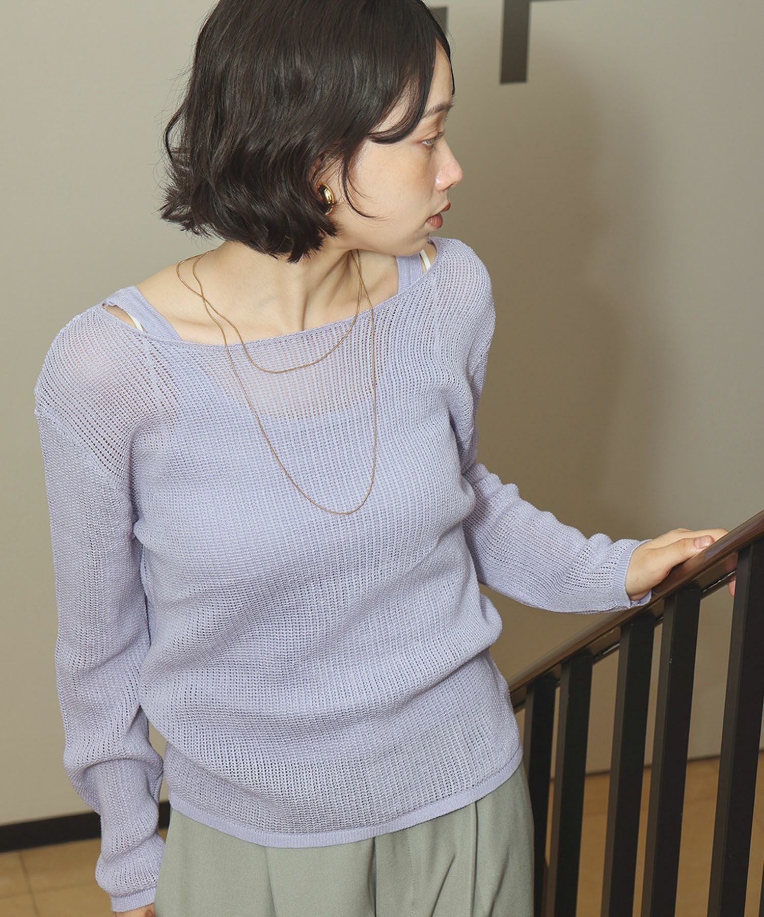 【アンピルーラ/Ampirula】のシアーニットトップス&タンクトップの2点セット 人気、トレンドファッション・服の通販 founy(ファニー) 　ファッション　Fashion　レディースファッション　Fashion for Women　トップス・カットソー　Cut & Sew Tops　ニット　Knit Tops & Sweaters　新作・新入荷　New Arrivals / New In　タンク　Tank Top, Sleeveless Top　プチプライス・低価格　Affordable / Budget Price　 other-1|ID: prp329100004709706 ipo3291000000035902319